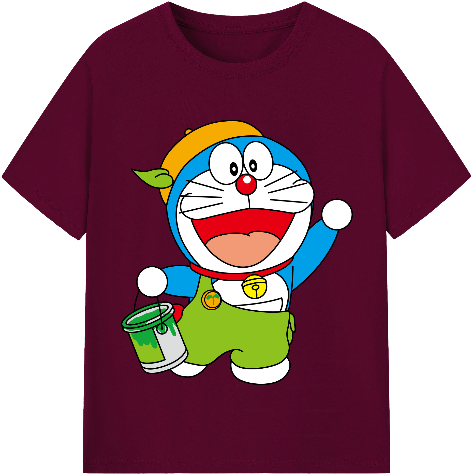 （画像用） ドラえもん Doraemon レディースカジュアルプリントTシャツ（綿100％）